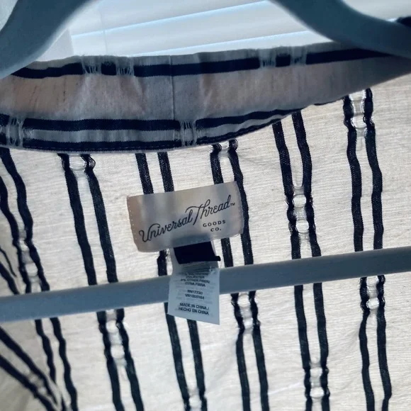 Striped Open-Front Kimono - Picture 7 of 7